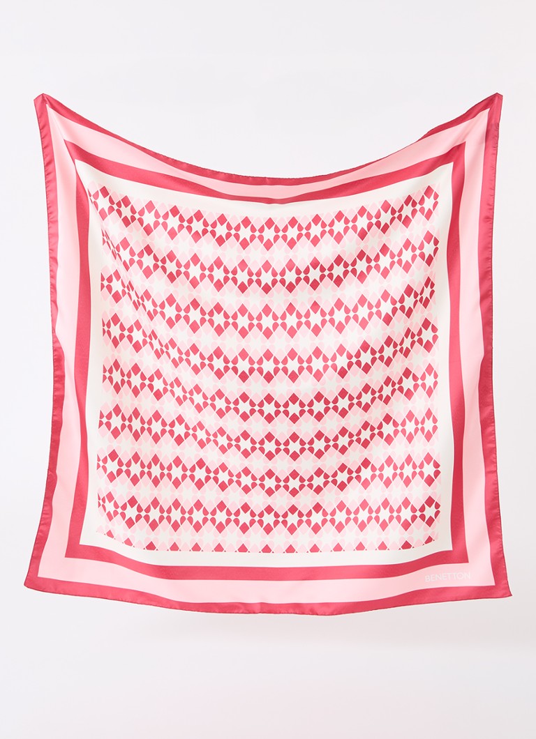 Sciarpa Benetton stampata 90 x 90 cm