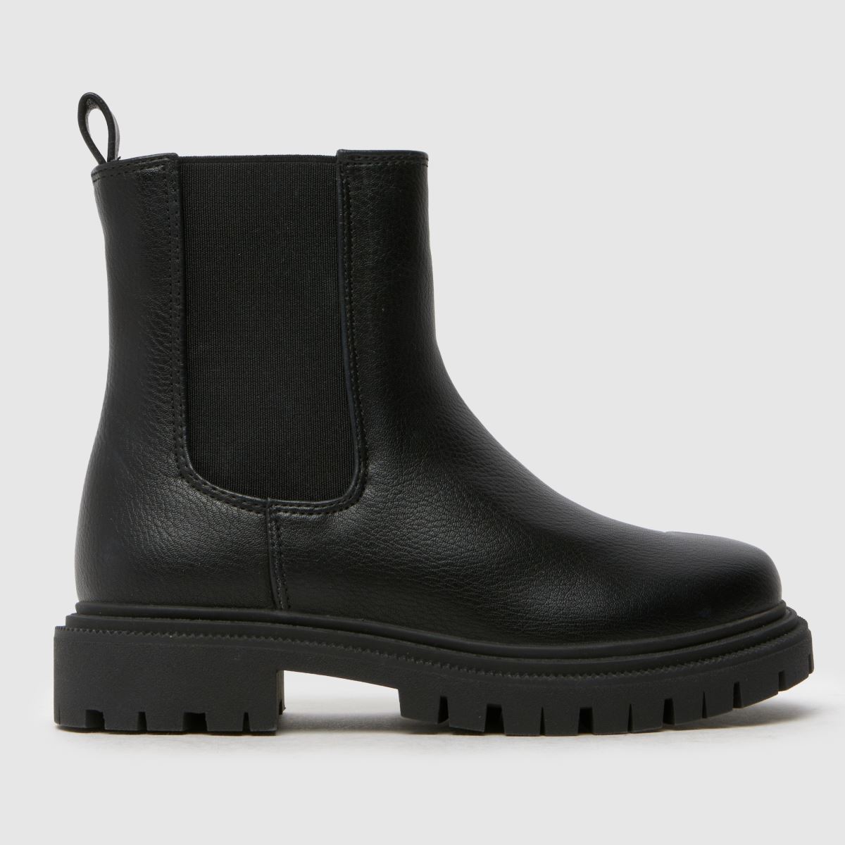 Schuh fekete click chunky chelsea lányka junior csizma