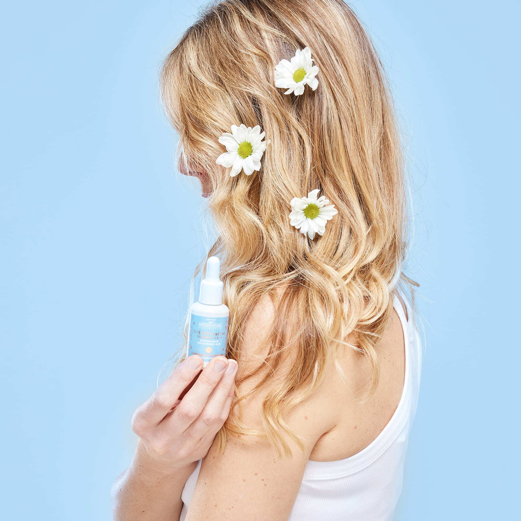 Styling- und Finishing-Serum mit blauer Kamille – Beruhigendes Haarserum