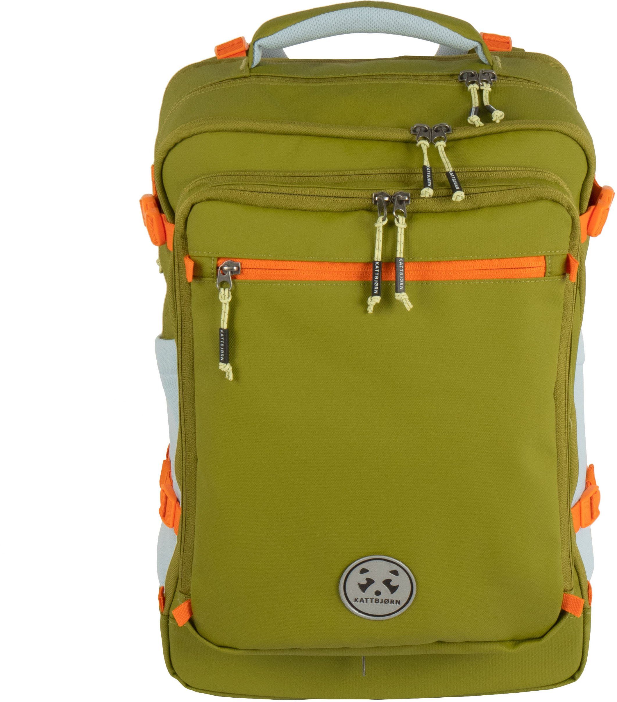 KATTBJØRN Schulrucksack Explorer, mit Laptopfach; alle Innen- und Außenstoffe aus recyceltem PET