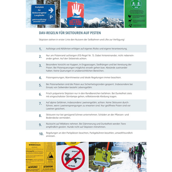 PISTENGEHEN UND LEICHTE SKITOUREN