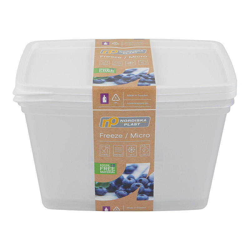Cuisine Frys/ Kjøl-boks 2x1,2 l fossilfri hvit