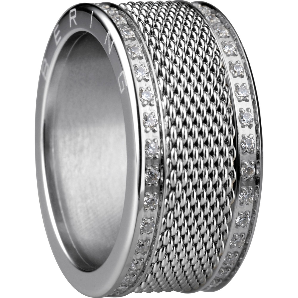 Bering Bague en acier inoxydable Acier inoxydable argent Bague