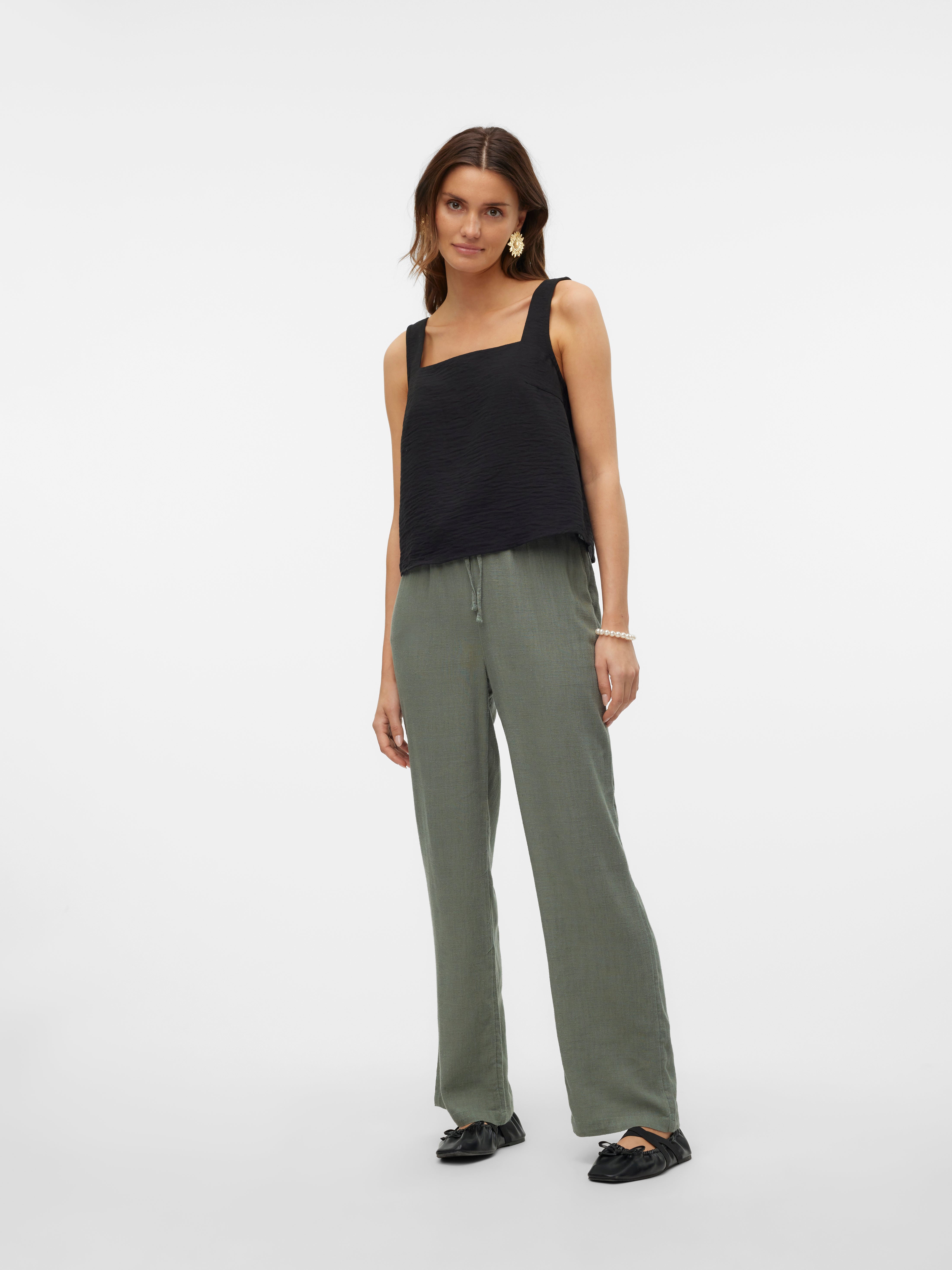 VMLINE Mittlere Taille Hose