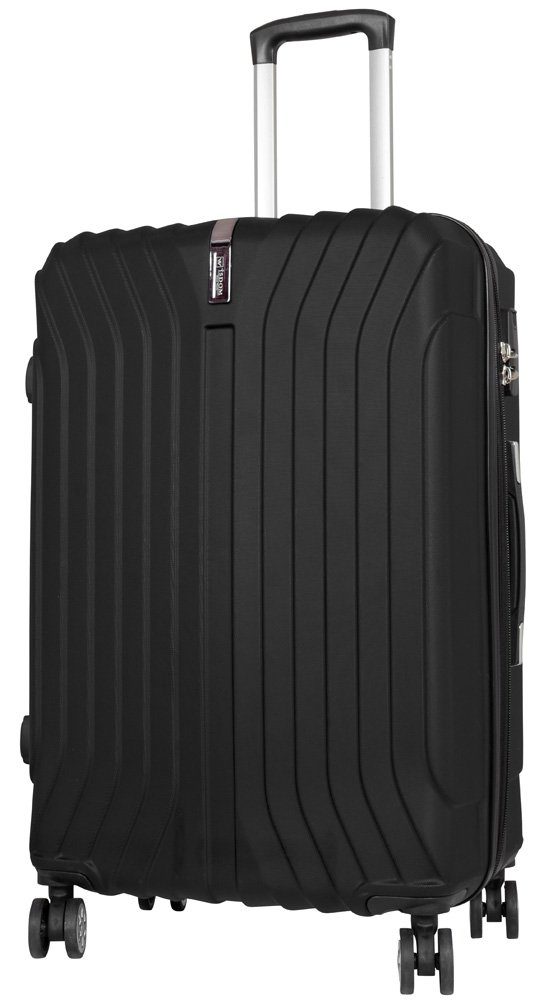 Trendyshop365 Hartschalen-Trolley Almeria 82 Liter, Größe L, 4 Rollen, Zahlenschloss, Doppelrollen, robust und leicht
