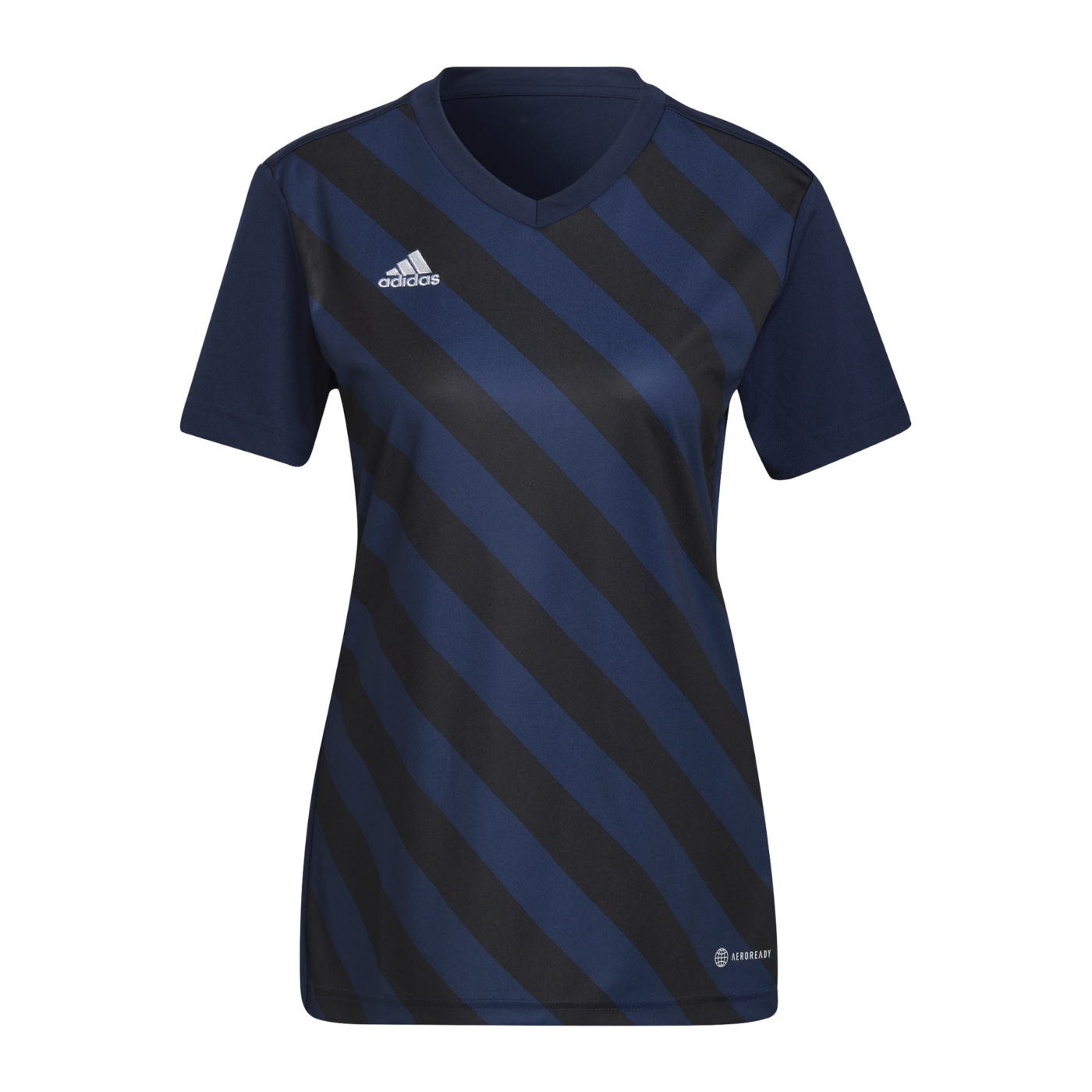 adidas Entrada 22 GFX Trikot Damen Blau Schwarz