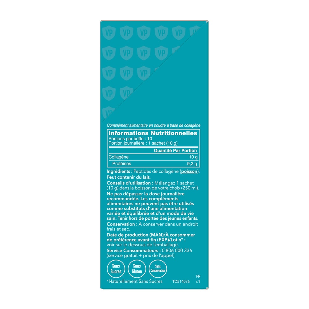 vital proteins MARINE COLLAGEN - 10x10G COMPLEMENT ALIMENTAIRE