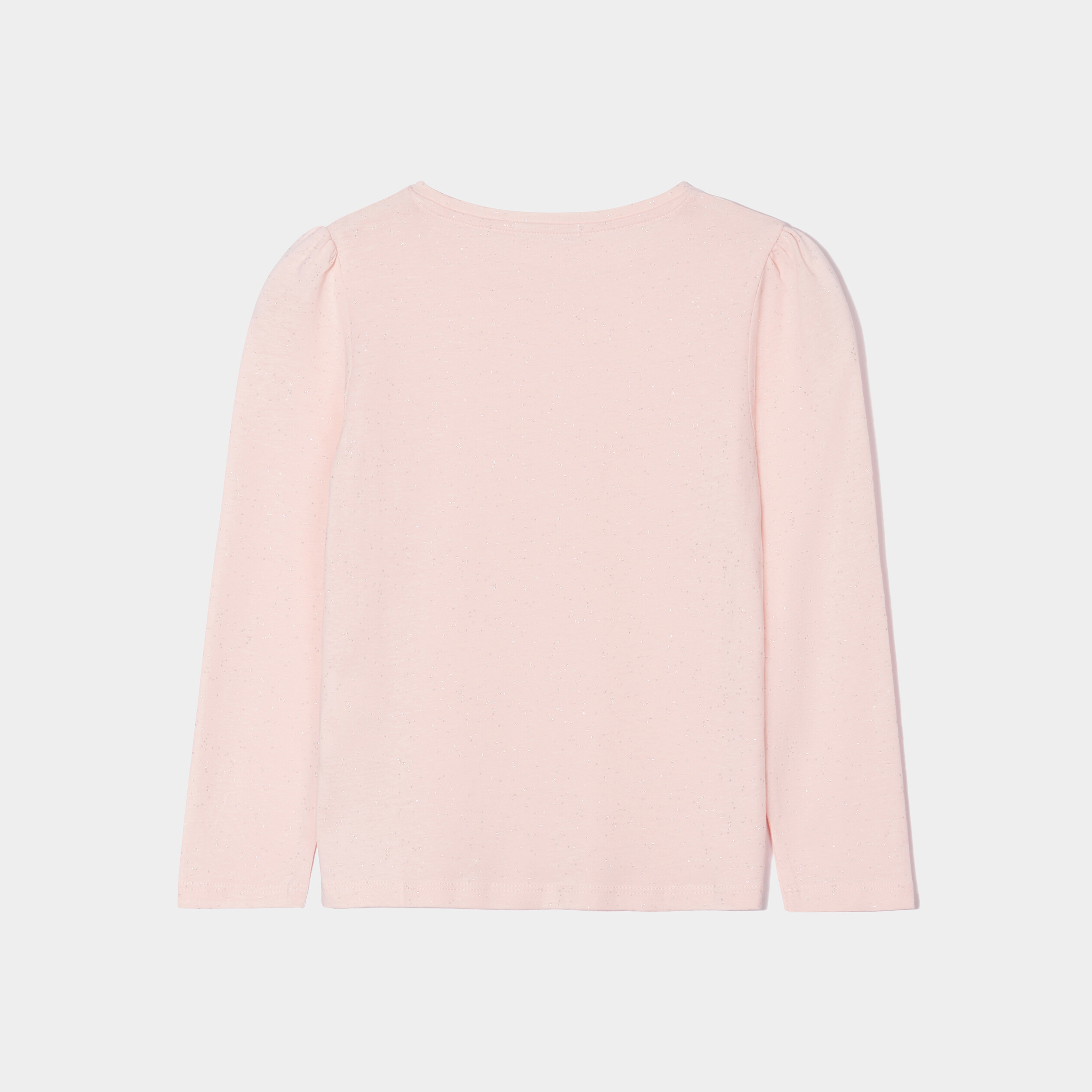 Lot 2 t-shirts manches longues coton rose clair fille | La Halle