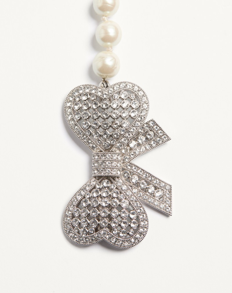 Trop Chou halskæde i metal, barokglasperler og Swarovski®-krystaller