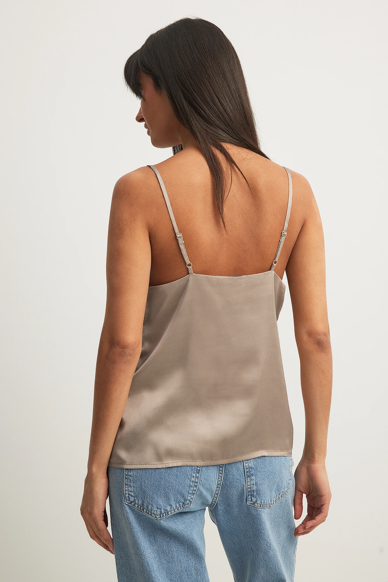 Singlet aus plissiertem Satin