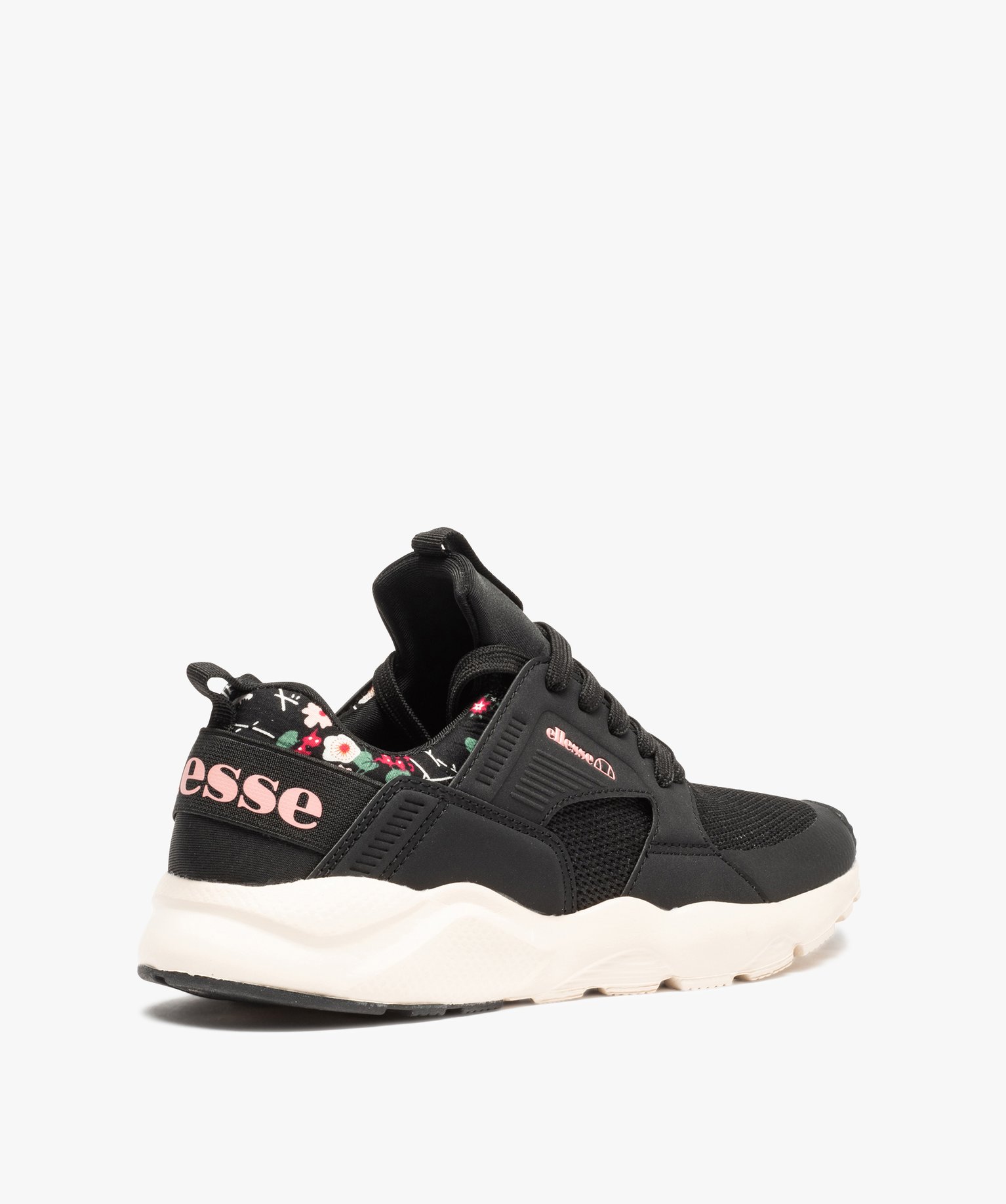 Baskets femme running en mesh détail fleurs – Ellesse Stone noir | GEMO