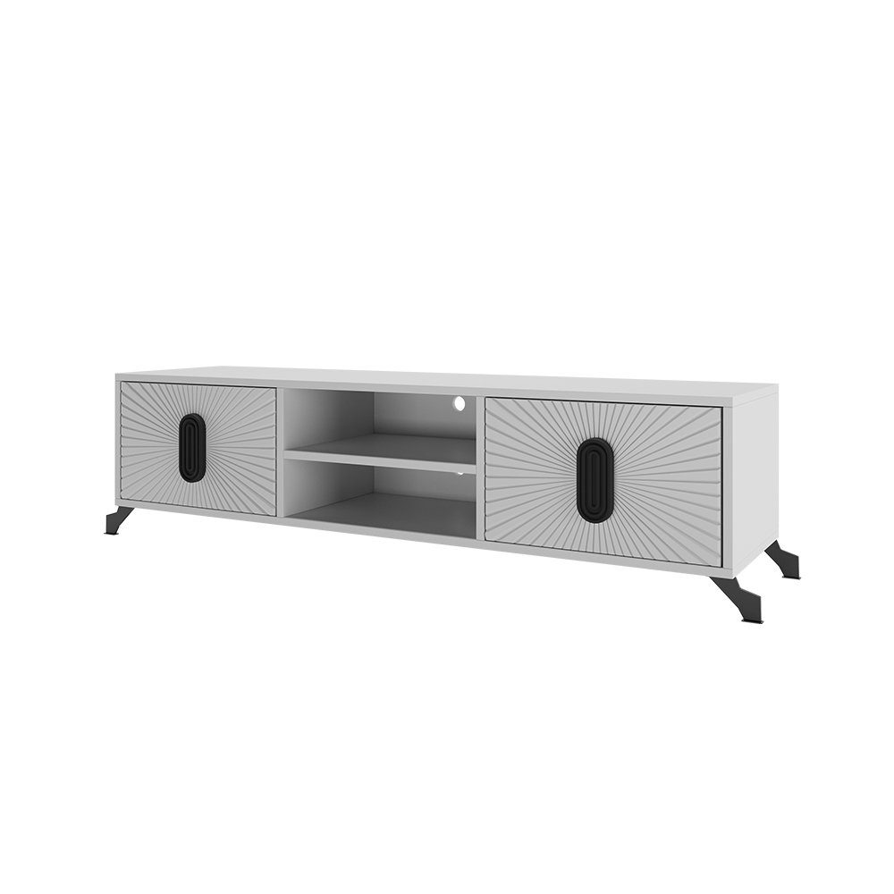 Vicco Lowboard TV-Schrank MAROKKO Hellgrau