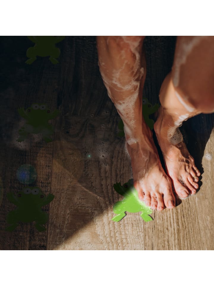 relaxdays 5x Badesticker Frosch in Grün günstig kaufen onesize