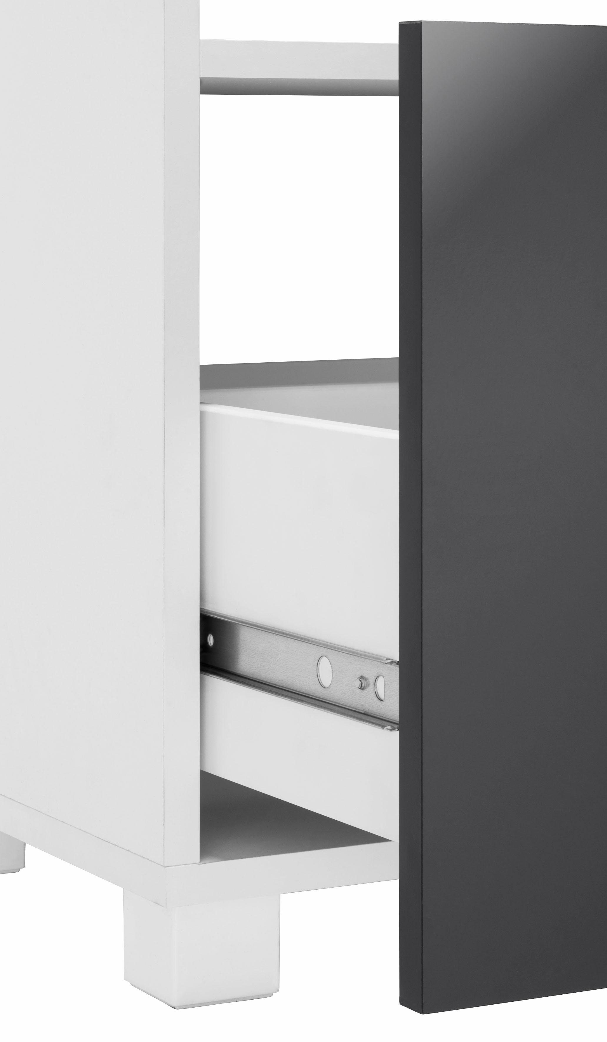 Schildmeyer Badmöbel-Set Colli, (Set, 3-St), aus Hochschrank, Waschbeckenunterschrank und Hängeschrank