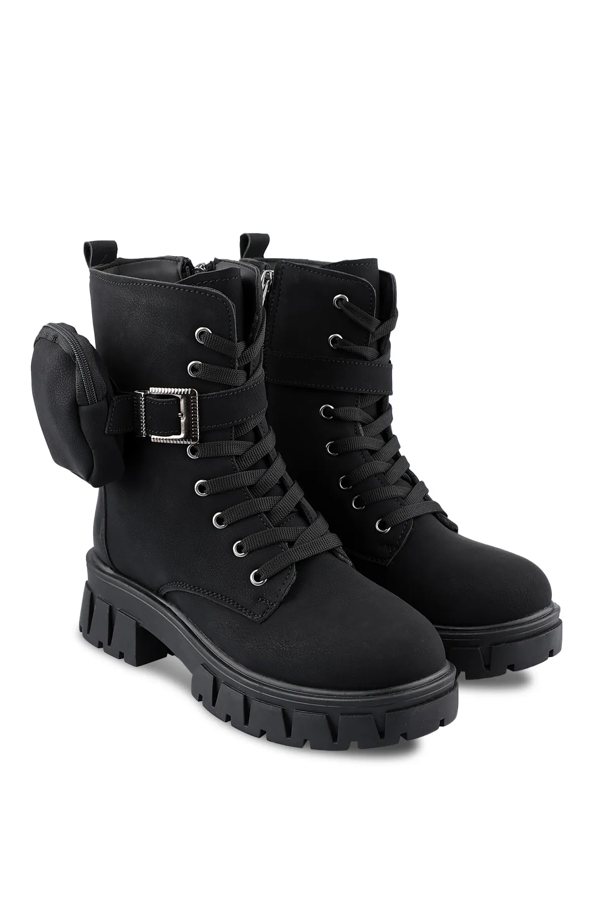Esem  Ea22ok024 Damenstiefel Schwarz / Grün