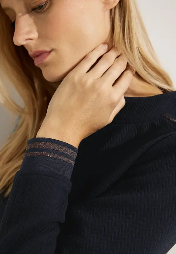 CECIL Sweatshirt mit Schimmer