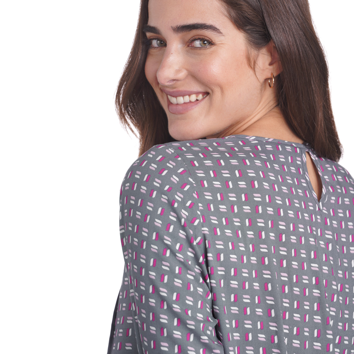 Damen Bluse mit Allover-Muster