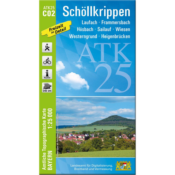 SCHÖLLKRIPPEN 1:25 000 - Wanderkarte