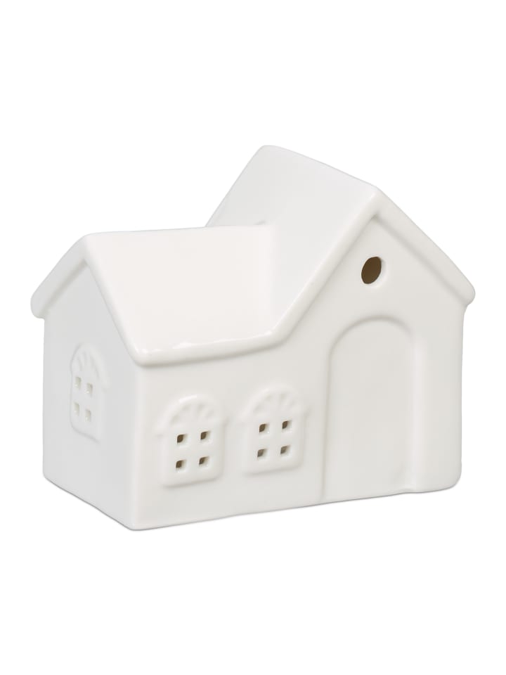 relaxdays Teelichthaus in Weiß - (B)11 x (H)9 x (T)6 cm günstig kaufen onesize