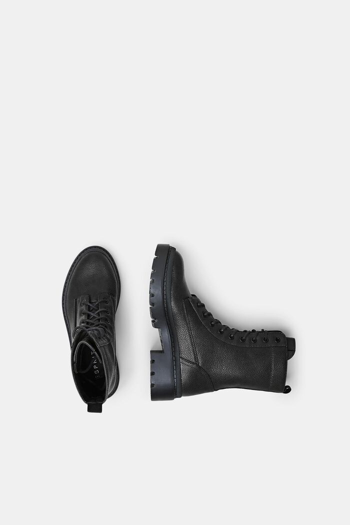 Schnürboots aus veganem Leder