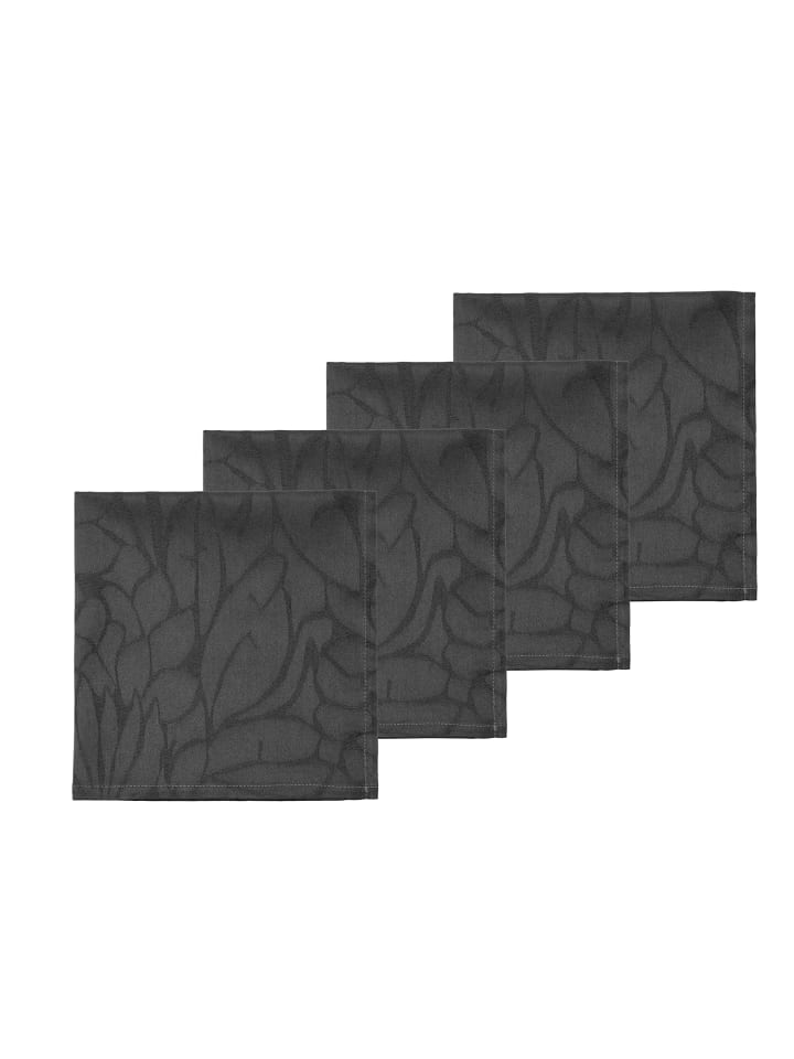 SÖDAHL Stoffservietten Abstract leaves Damask in Ash günstig kaufen 45 x 45 cm