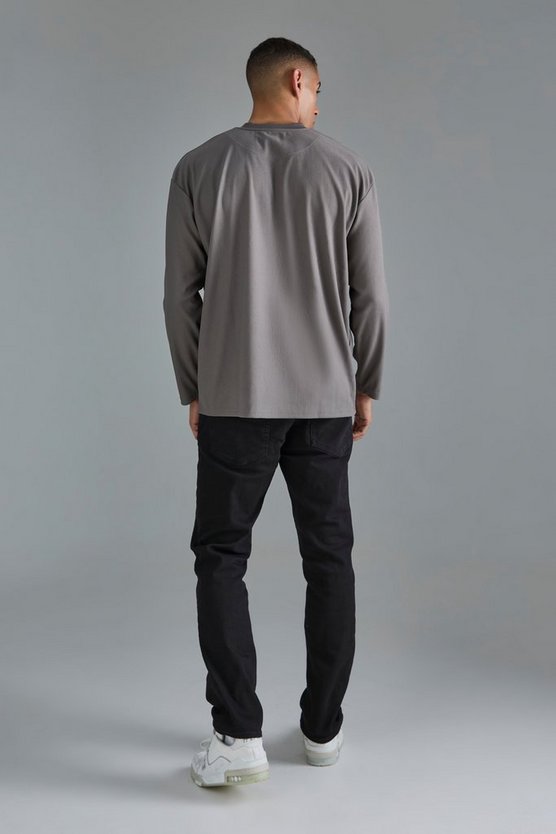 Langärmliges Oversize Ottoman T-Shirt