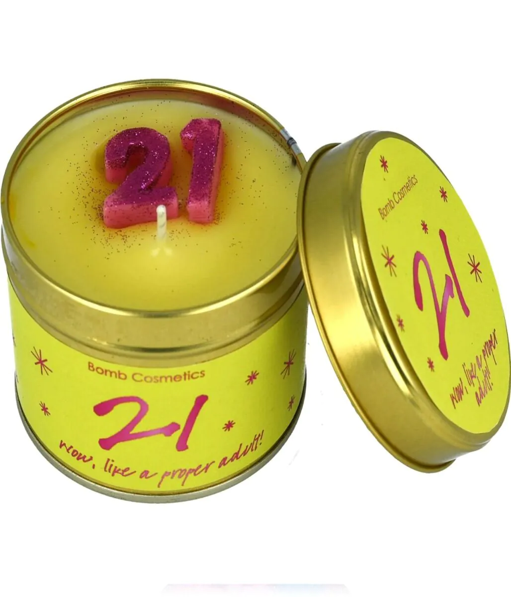 „Bomb Cosmetics“ 21-ojo gimtadienio žvakė