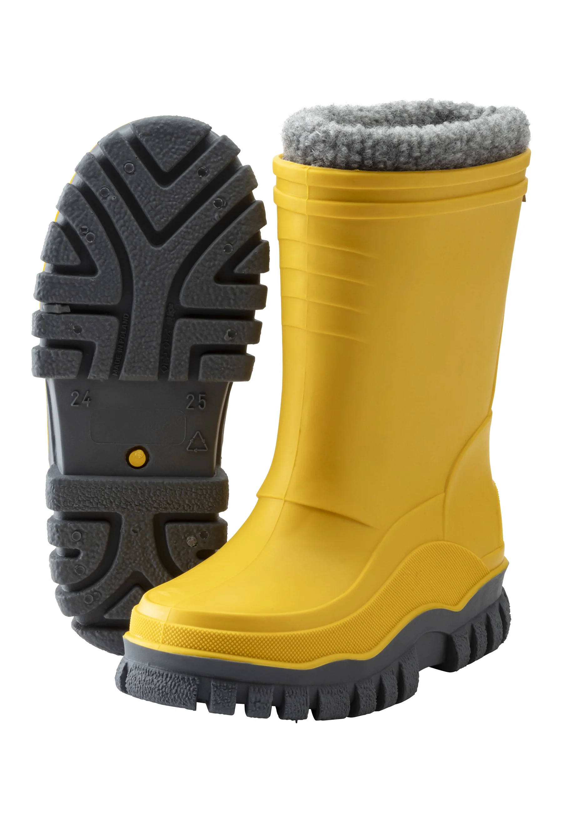 Gummistiefel in versch. Unifarben mit Innenschuh