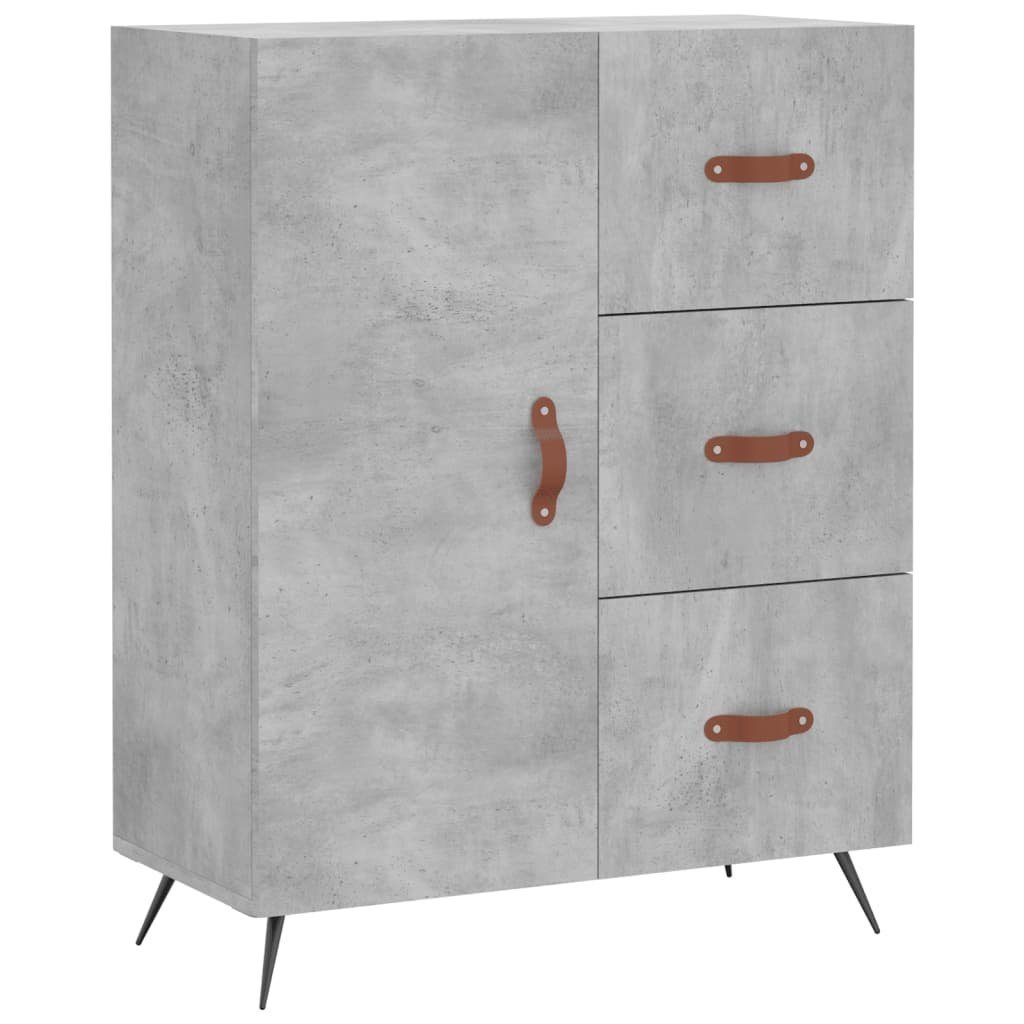 vidaXL Sideboard Sideboard Betongrau 69,5x34x90 cm Holzwerkstoff (1 St)