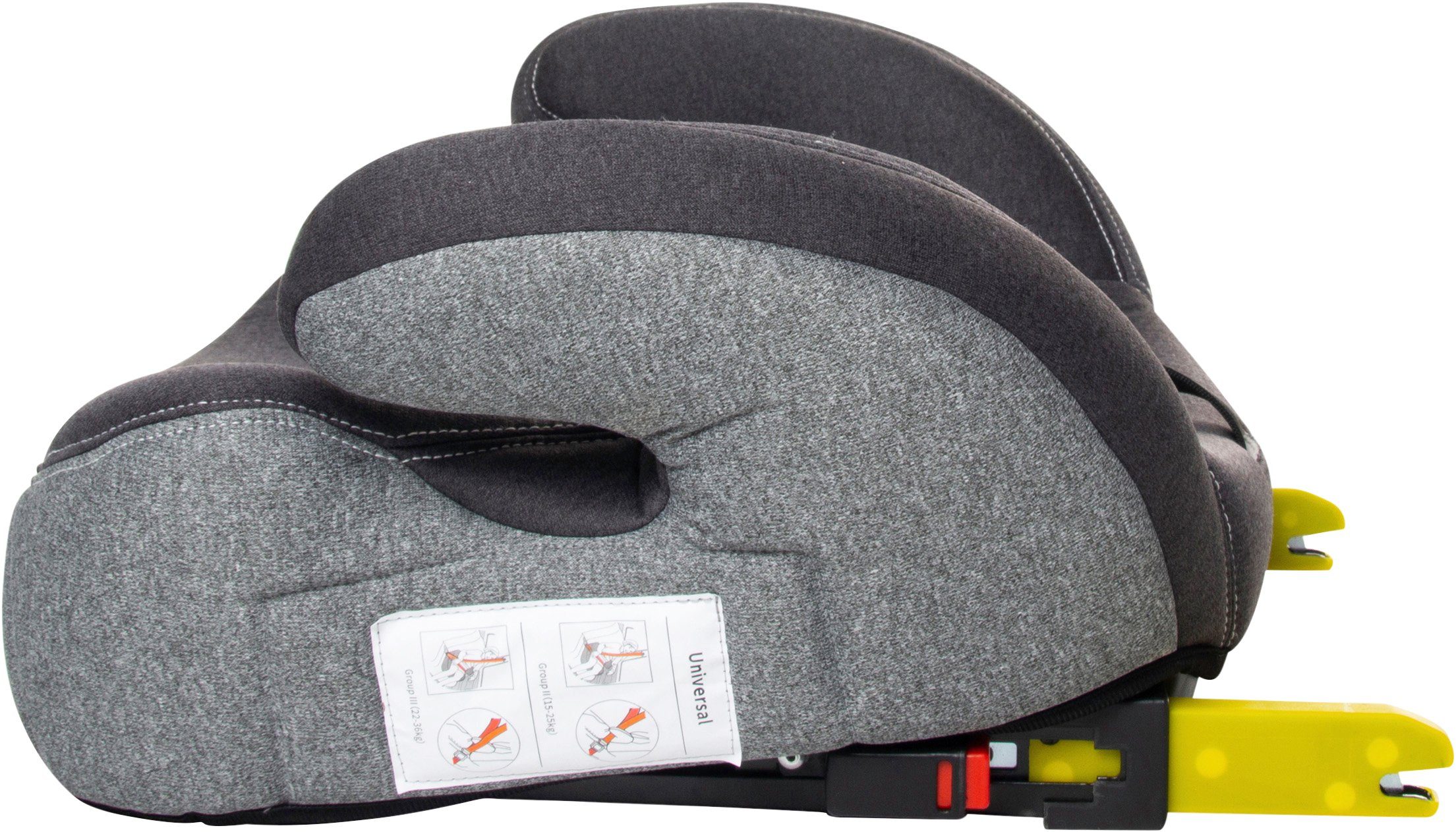 Osann Kindersitzerhöhung LUX Isofix Universe Grey, ab: 15 kg, bis: 36 kg, (1-tlg), ab 3 bis ca. 12 Jahren