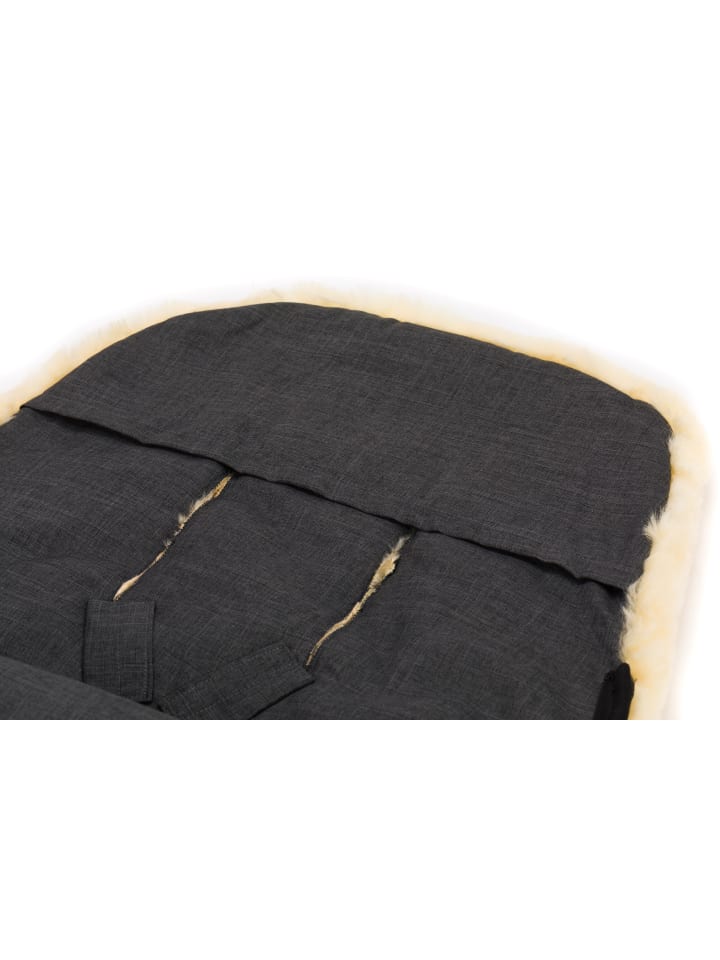 fillikid Winterfußsack Makalu Exklusiv in Melange Dunkelgrau günstig kaufen 50 x 90 cm