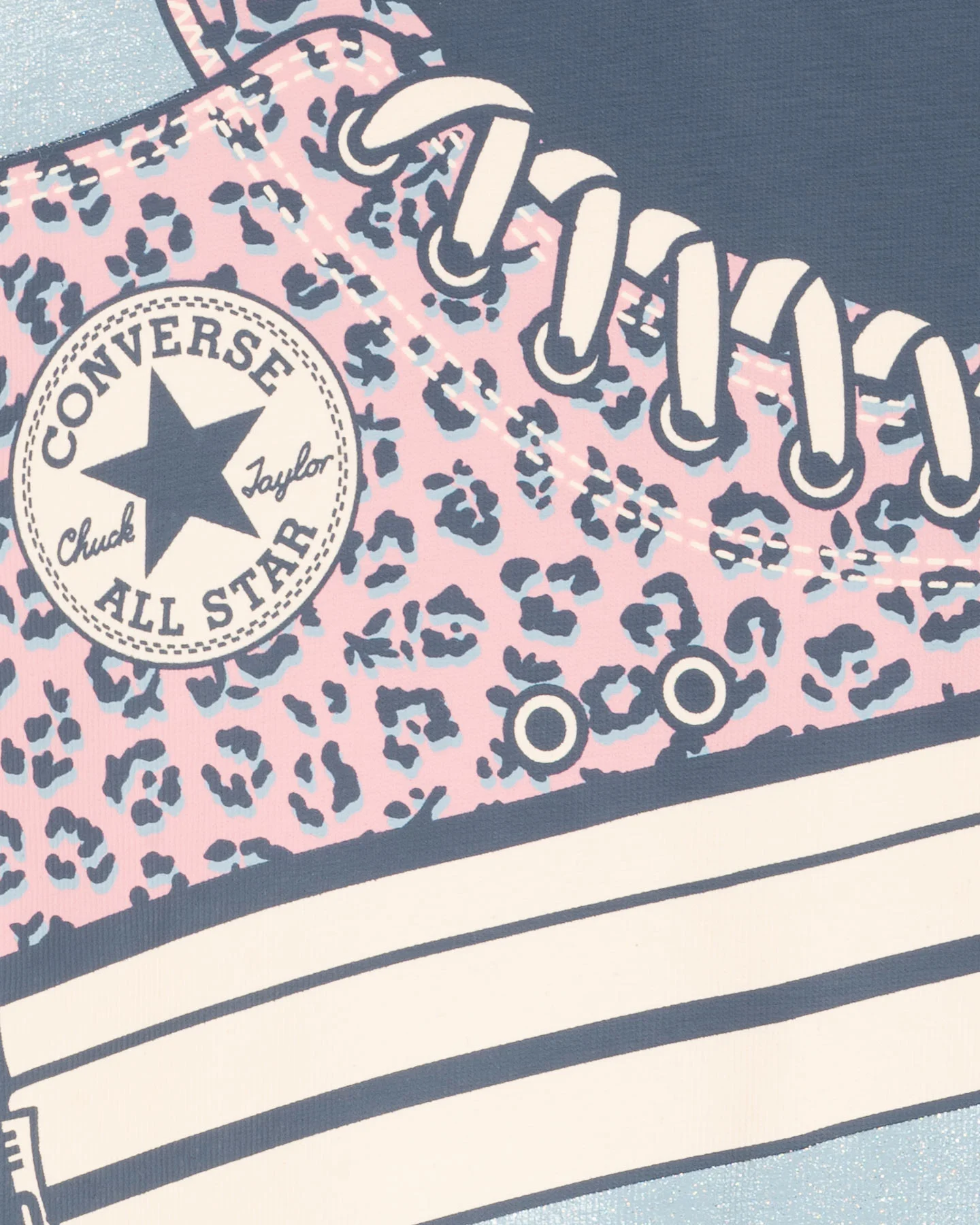 T-shirt Converse Shoe Glitter Jr 4CG166-023