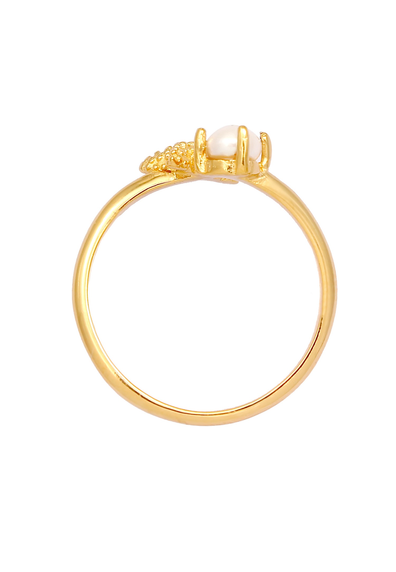 Pendientes abiertos ajustables en forma de estrella de mar para mujer de Elli, con perla cultivada de agua dulce, en plata de ley 925 y chapados en oro.