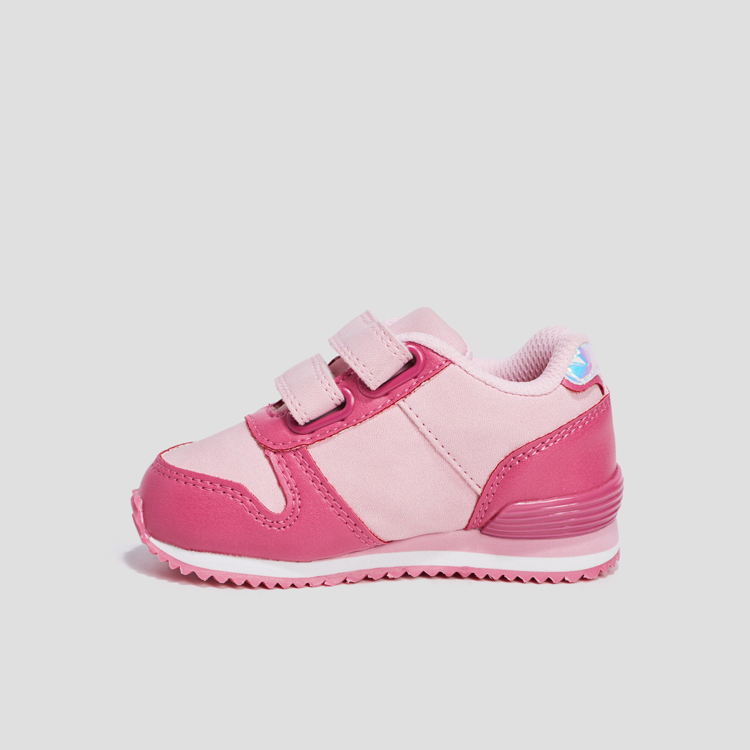 Retrorunnings à scratchs rose bébé fille | La Halle