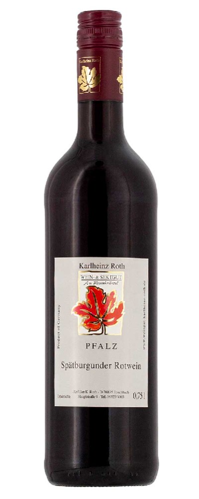 Wein- & Sektgut Karlheinz Roth Weingut Karlheinz Roth Spätburgunder Rotwein QbA halbtrocken 2021