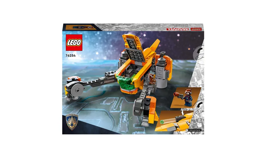 LEGO Marvel 76254 Baby Rockets Schiff, Guardians of the Galaxy Spiel-Set