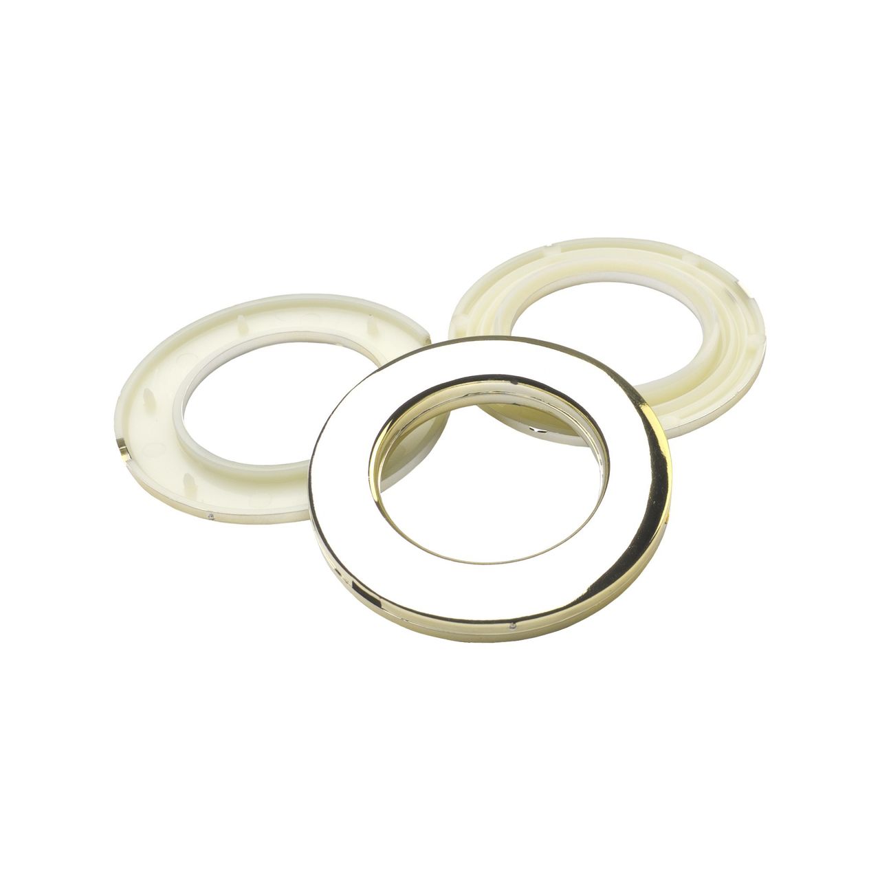 Bella Casa Stoffösen Gardinenösen Vorhangösen 33 mm Ø messing, 10 Stück