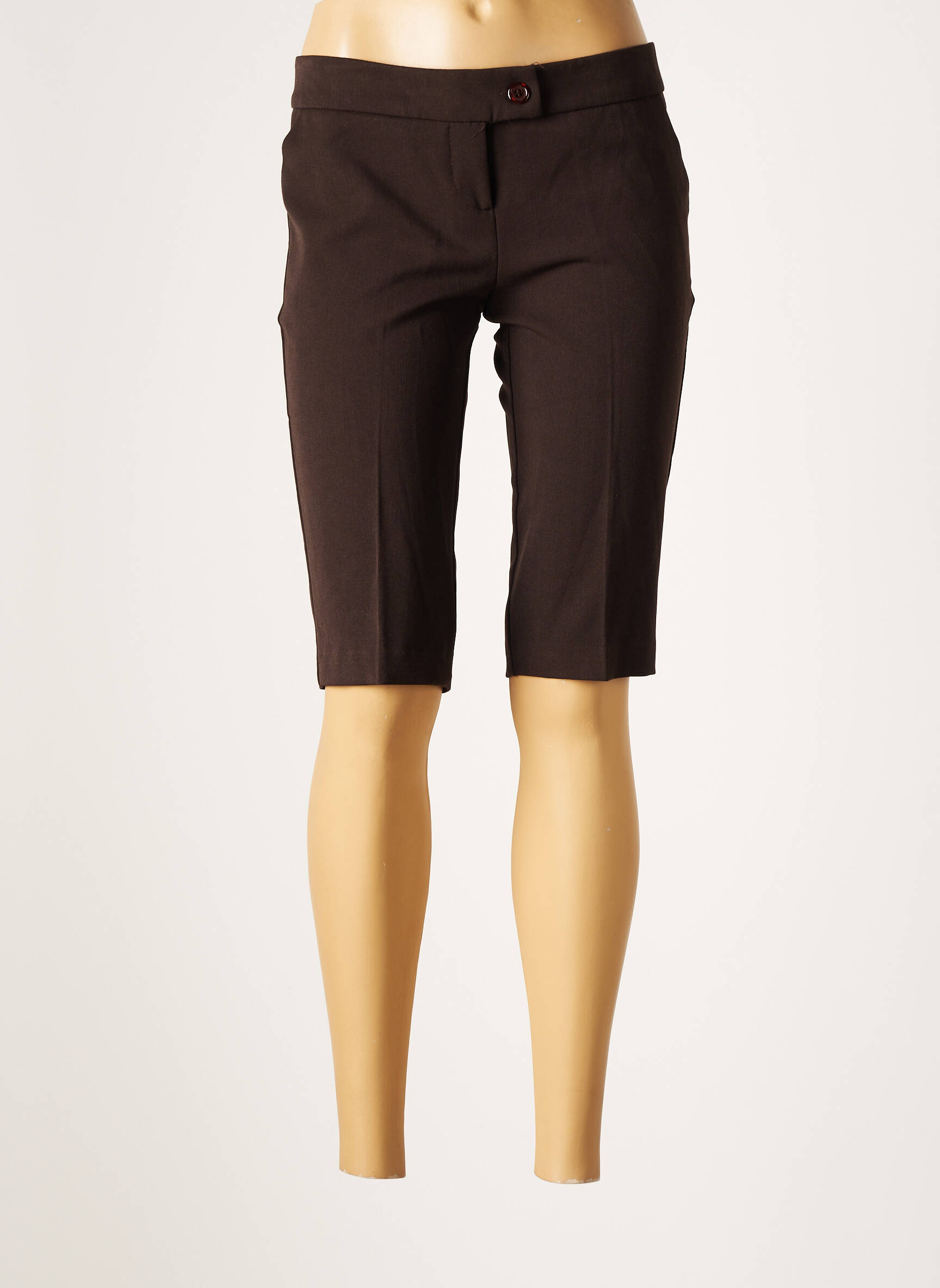 Pois Bermudas Femme couleur marron