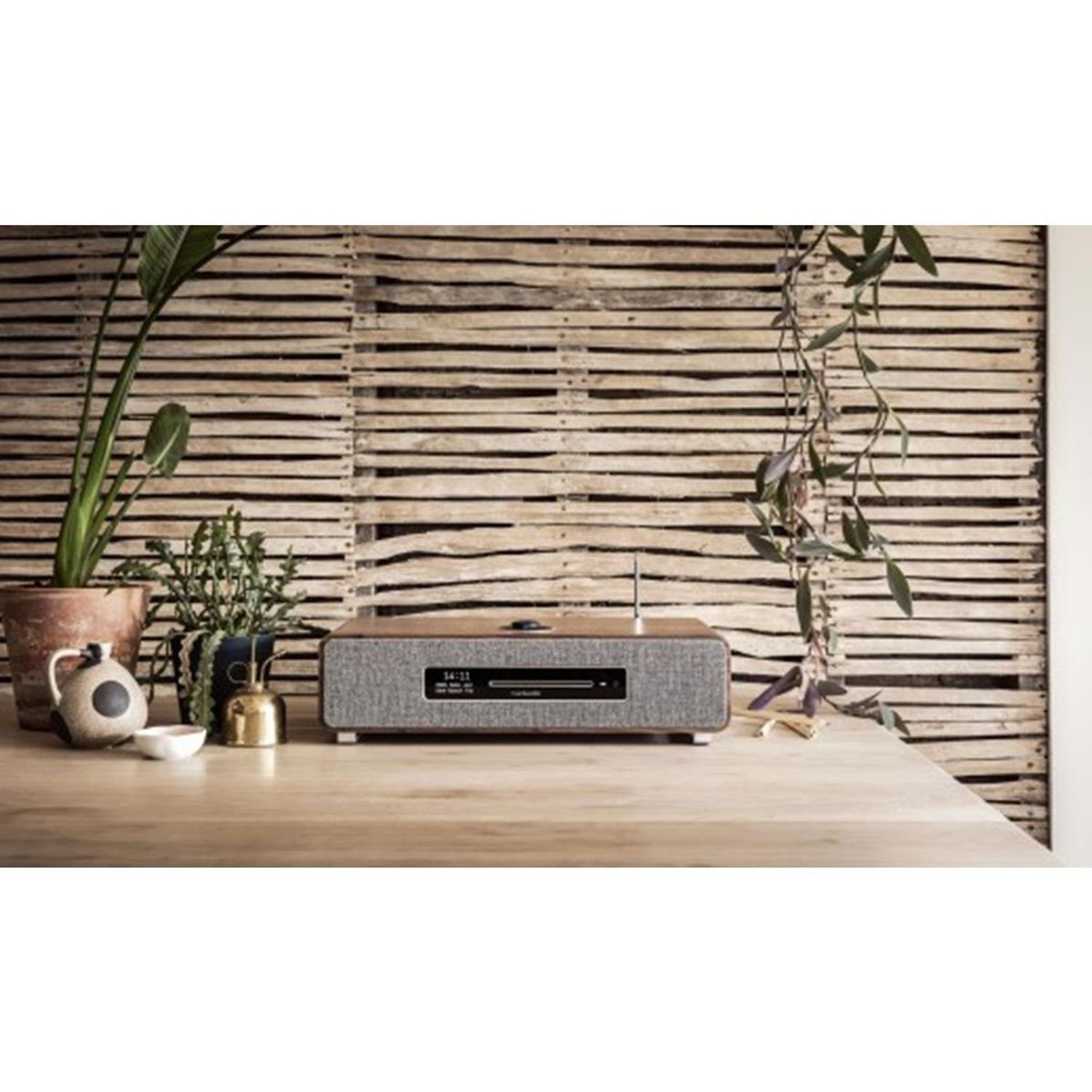 ruark audio R5 Musiksystem Walnuss High Fidelity System Digitalradio (DAB) (DAB+ & Internetradio, CD-Player)