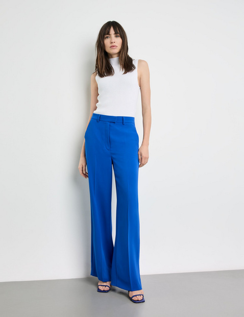 Knitterfreie, weite Hose Wide Leg