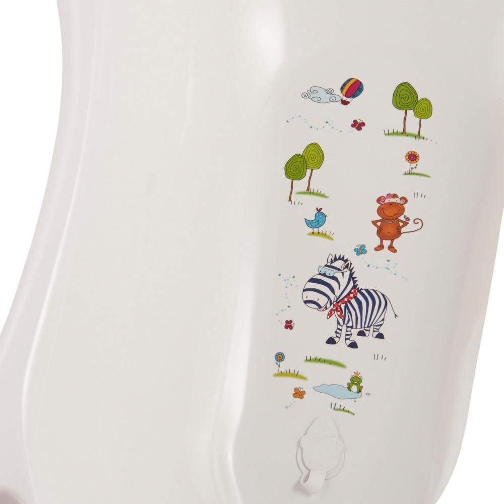 keeeper Babybadewanne Maria - Hippo, weiß, mit Stöpsel, Made in Europe