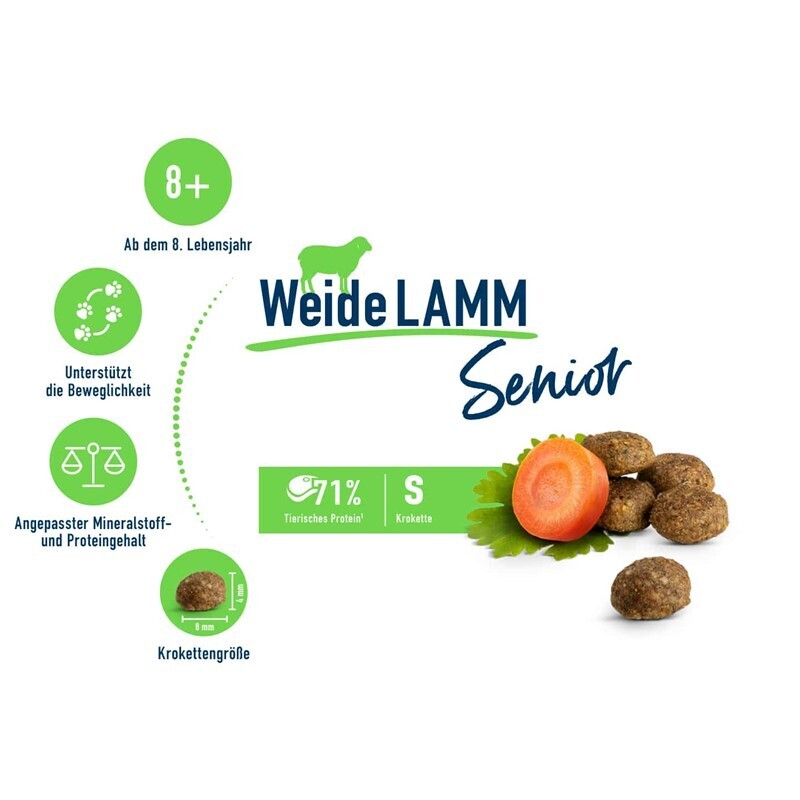 HAPPY CAT Trockenfutter HAPPY CAT Senior Weide-Lamm 4 kg