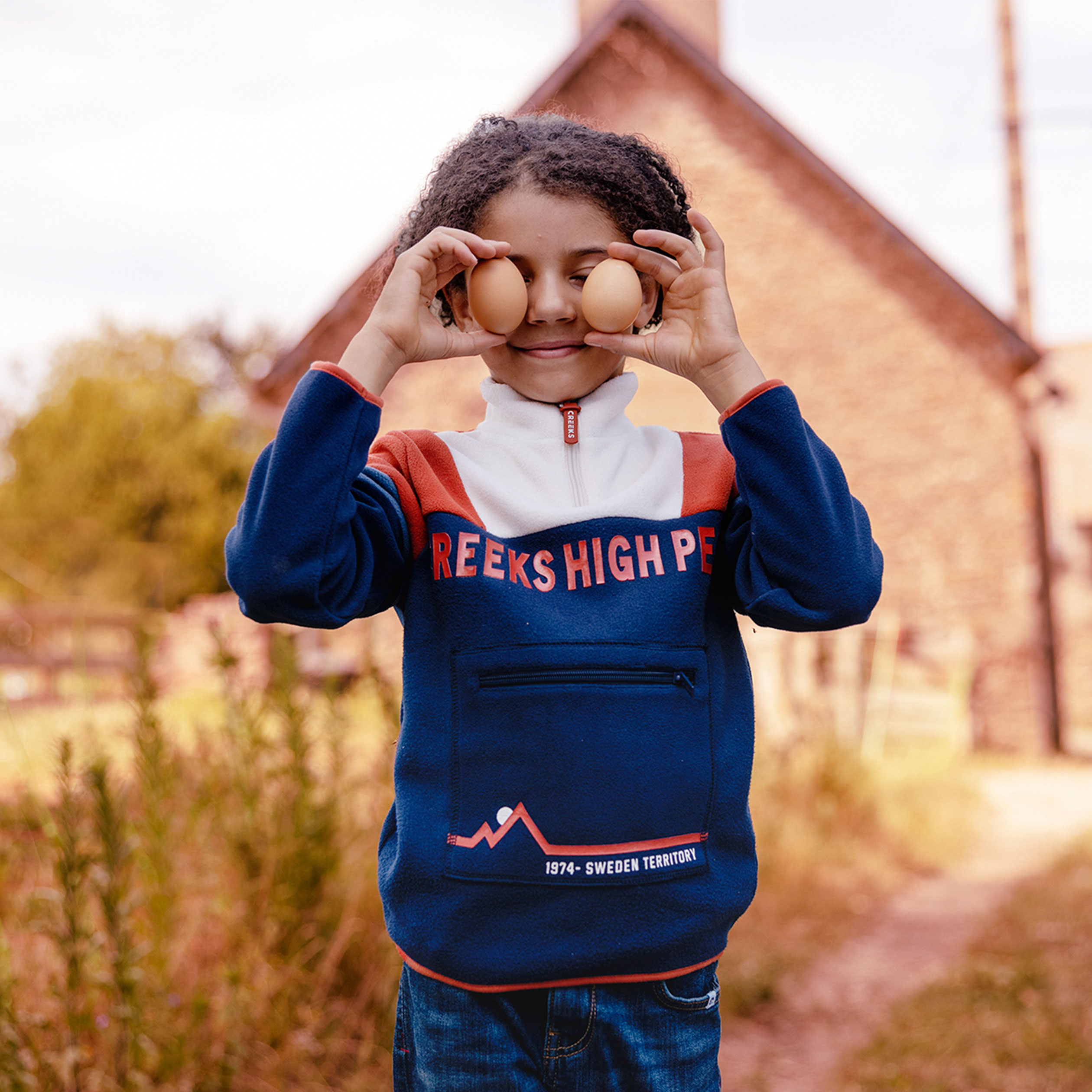 Sweat manches longues Creeks bleu marine garçon | La Halle