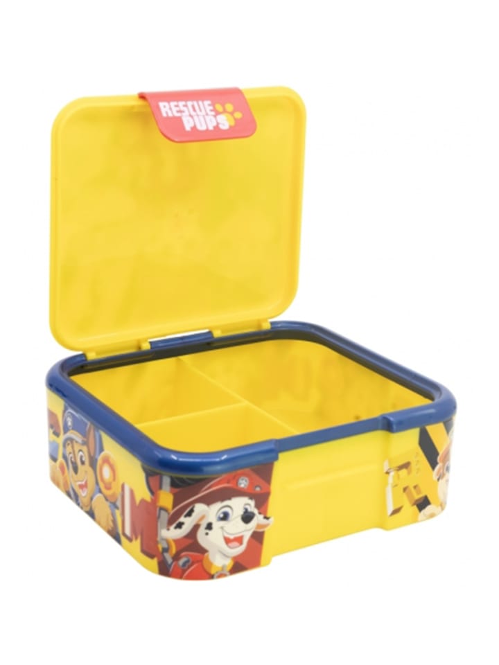 Paw Patrol Kinder Premium Brotdose Lunchbox mit 3 Fächern in Gelb günstig kaufen onesize