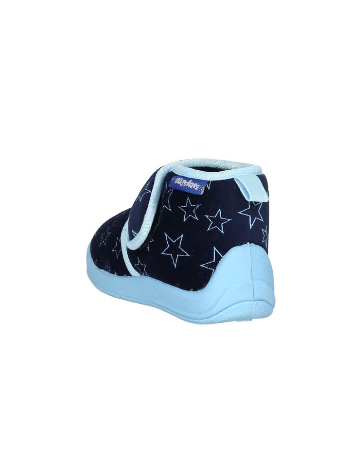 Playshoes Hausschuh Pastell in Marine günstig kaufen