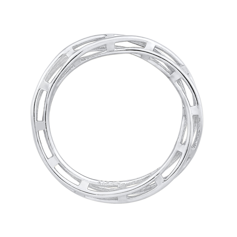 Elli PREMIUM Elli PREMIUM Bague Femmes Bande Chaînes Torsadé Tendance en Argent Sterling 925 Bague