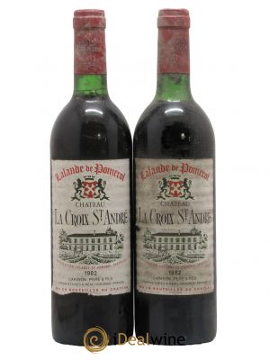 Château La Croix Saint André  1982 - Lot de 2 Bouteilles