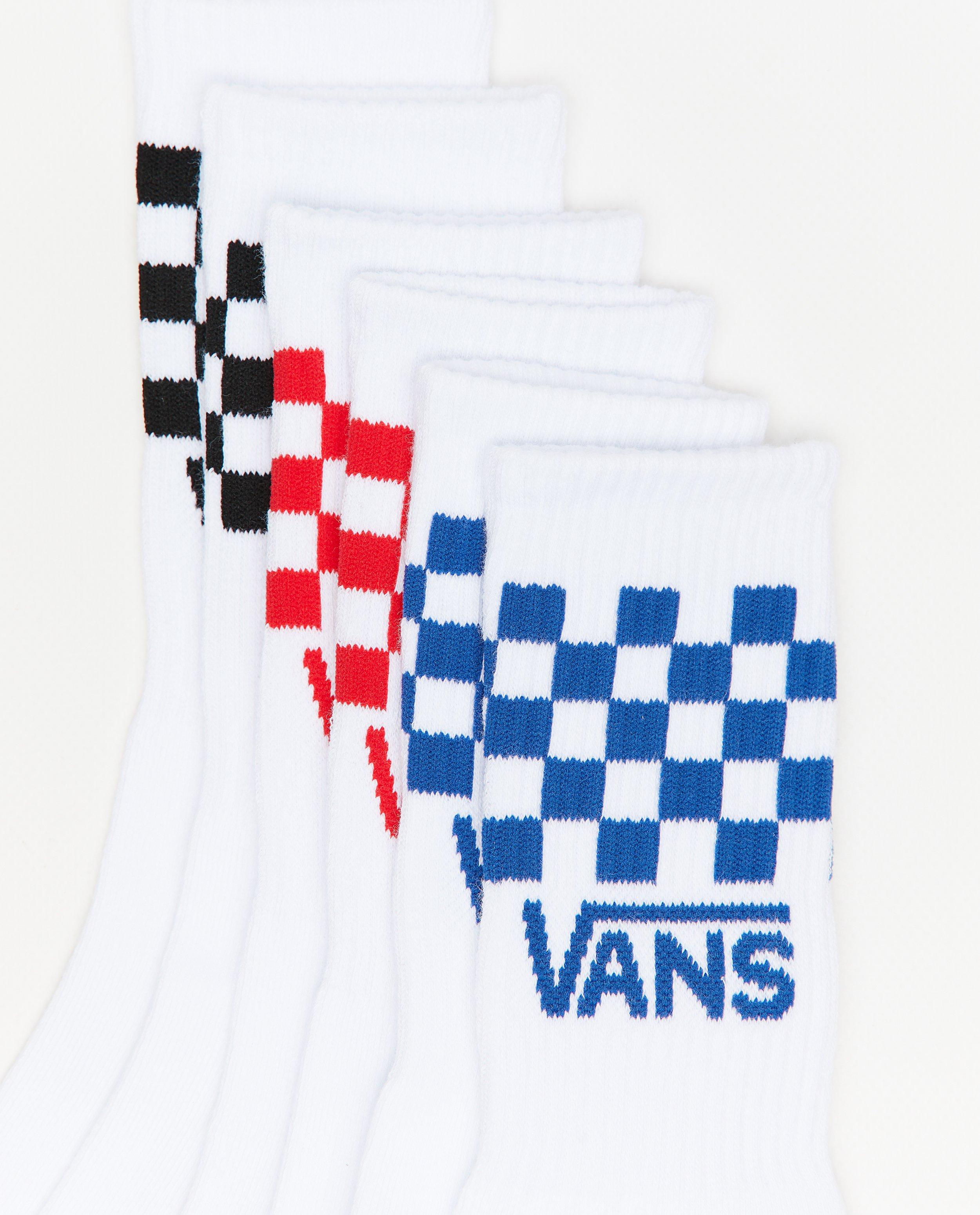 Set de 3 perechi de șosete Vans roșii