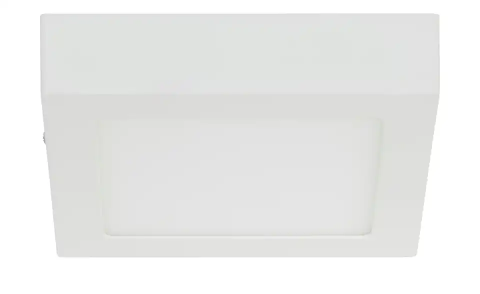 LED-Deckenleuchte, eckig, weiß matt