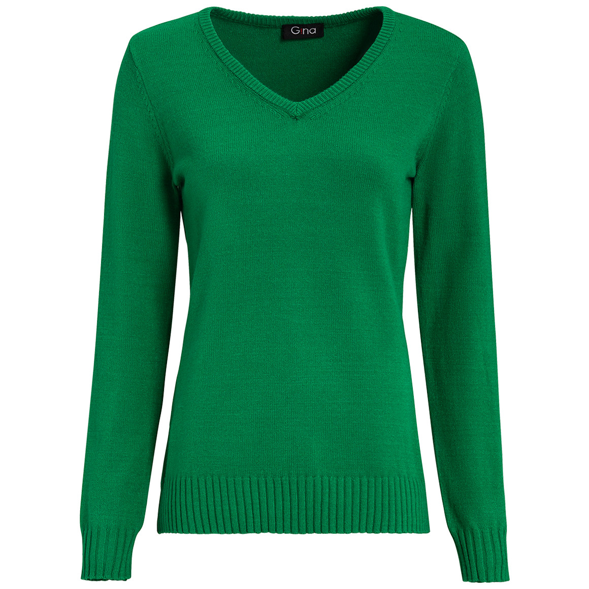 Damen Feinstrickpullover mit V-Ausschnitt